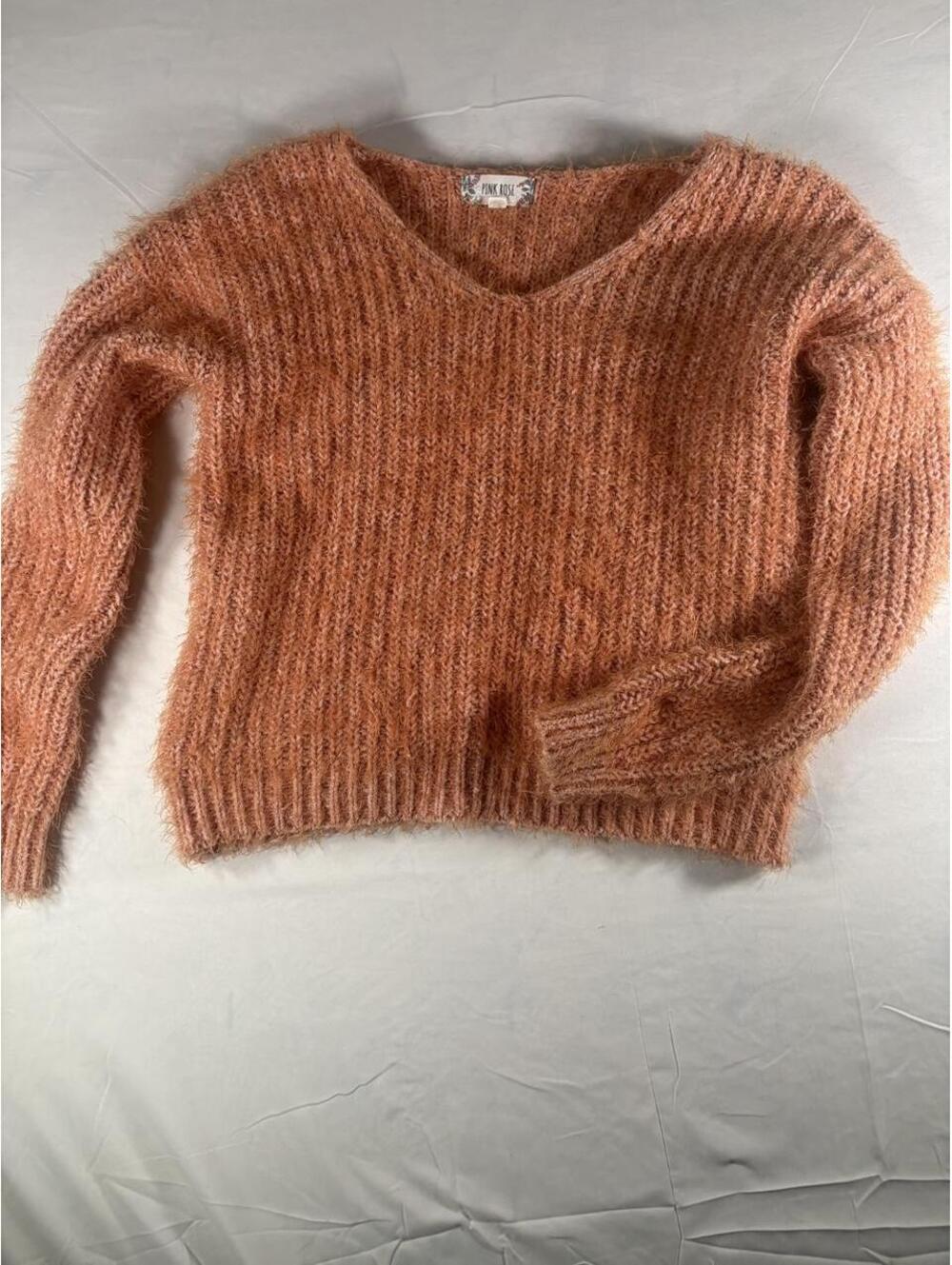 Pink Rose Women's Orange and Pink Jumper